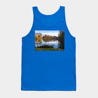 Beautiful lake with a house in the background Tank Top